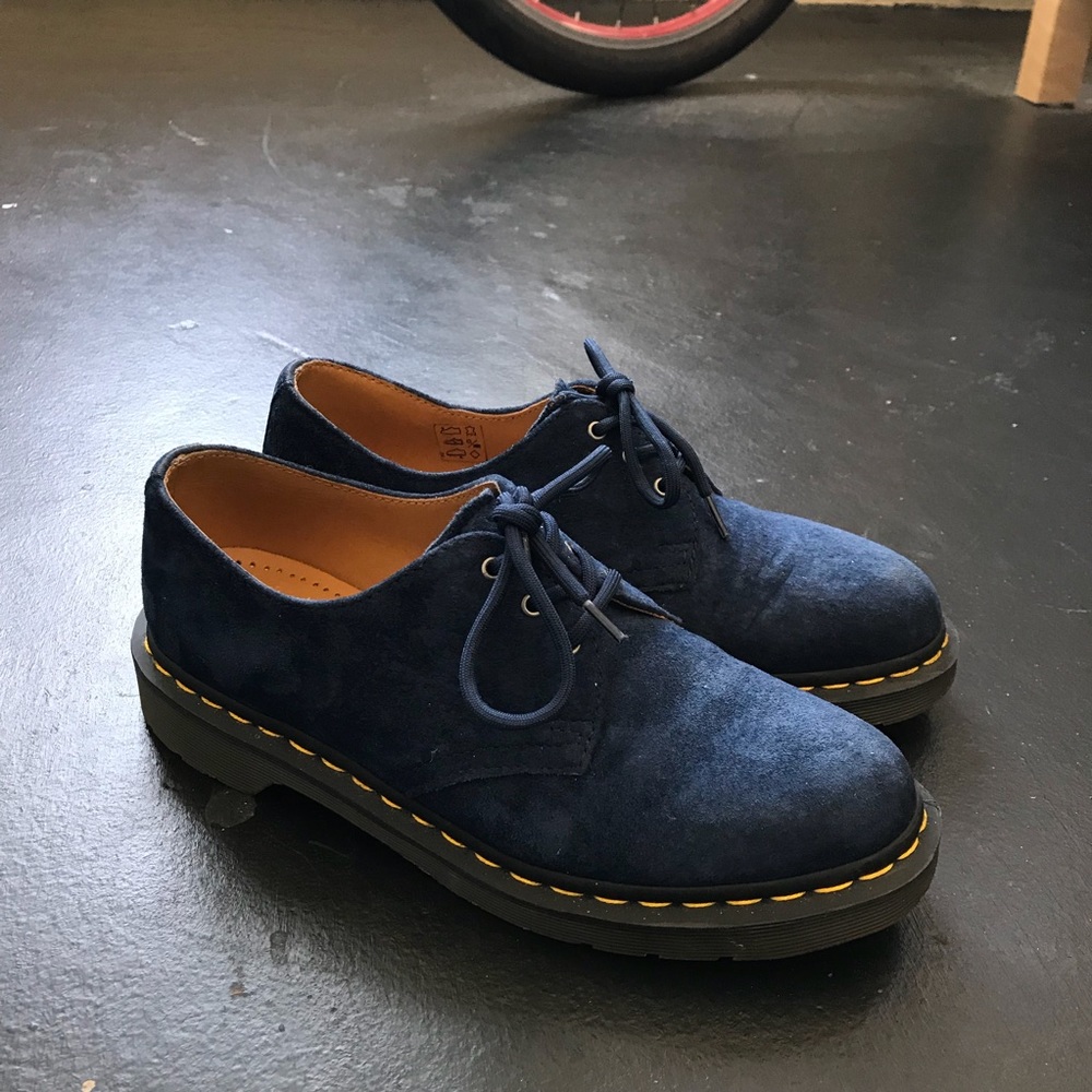 Dr Martens Blue Suede 1461